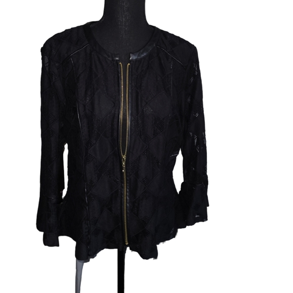 💕INC Delicate Black Blazer💕Size Large - Picture 6 of 12